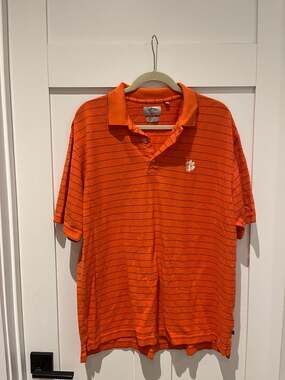 Callaway Golf Clemson Tigers Striped Polo Shirt